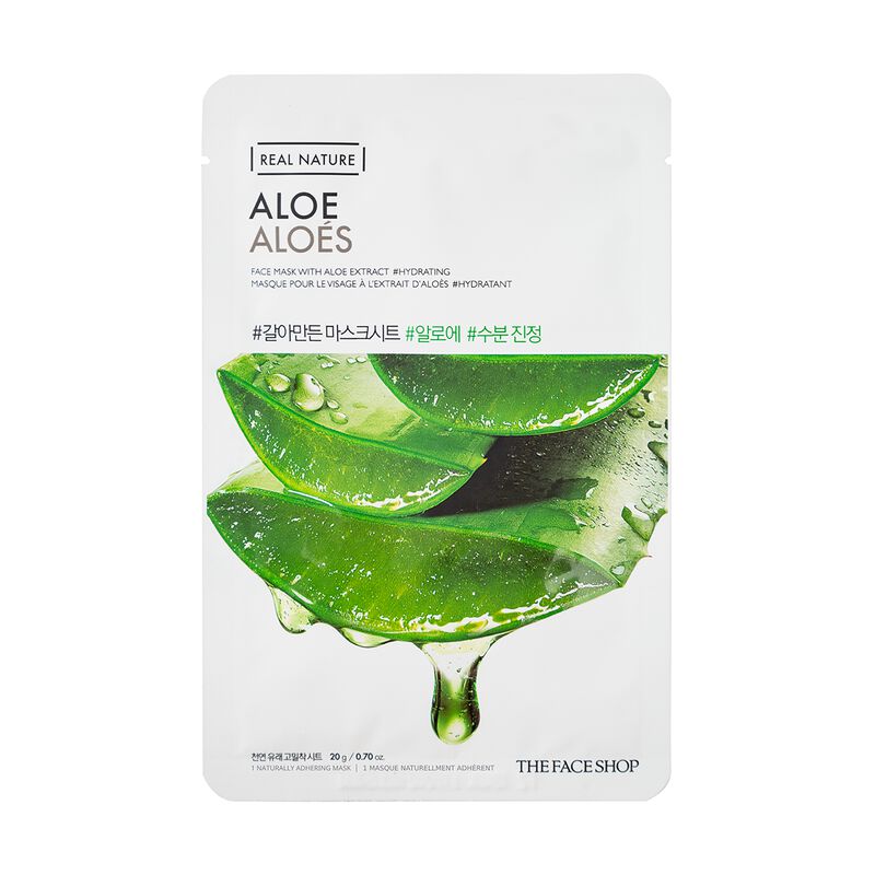 the face shop real nature mask sheet aloe