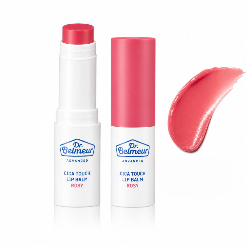 dr. belmeur advanced cica touch lip balm rosy