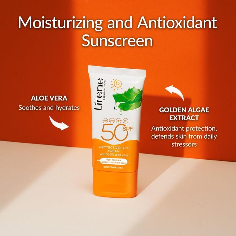 ليرين كريم واقي للوجه ديرموبروجرام اس بي اف50