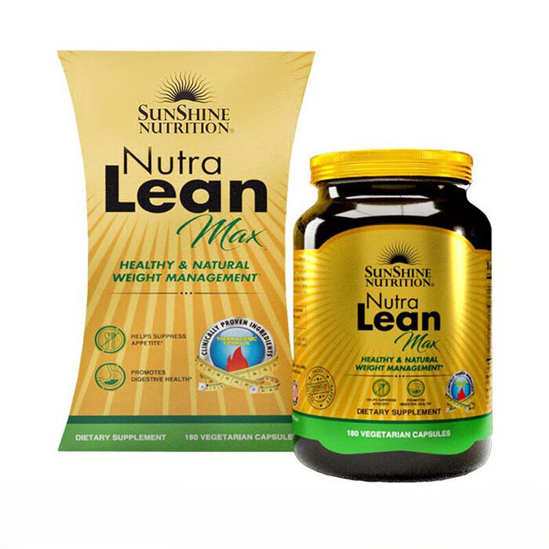 sunshine nutrition nutra lean max, appetite suppressant, fat and carb blocker, healthy digestion
