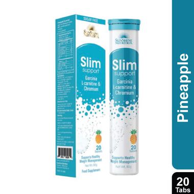 faces nutrition slim support efferv pineapple  tabs