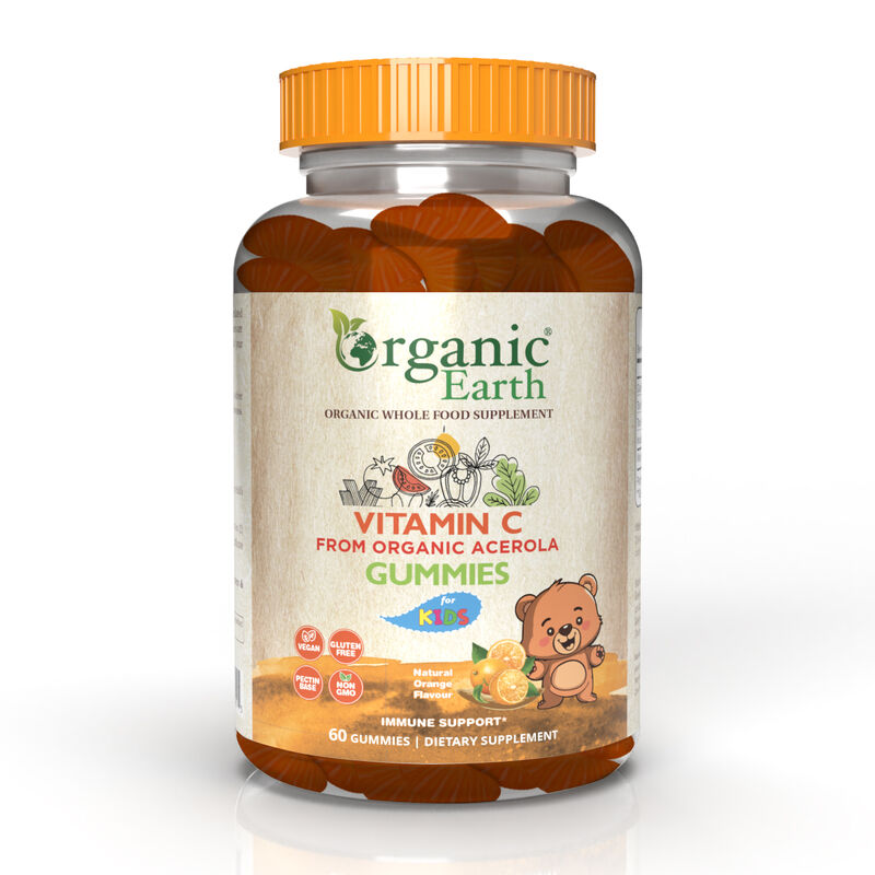 organic earth vitamin c gummies for kids