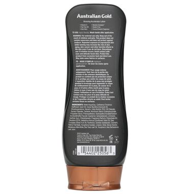 faces dark tanning accelerator lotion with bronzers