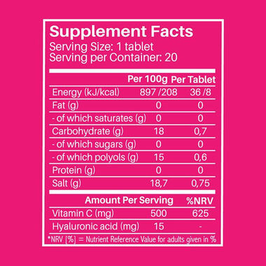 Nutrition Beauty Sugar Free Apple Flavor Effervescent Tablets faces nutrition beauty sugar free apple flavor effervescent tablets