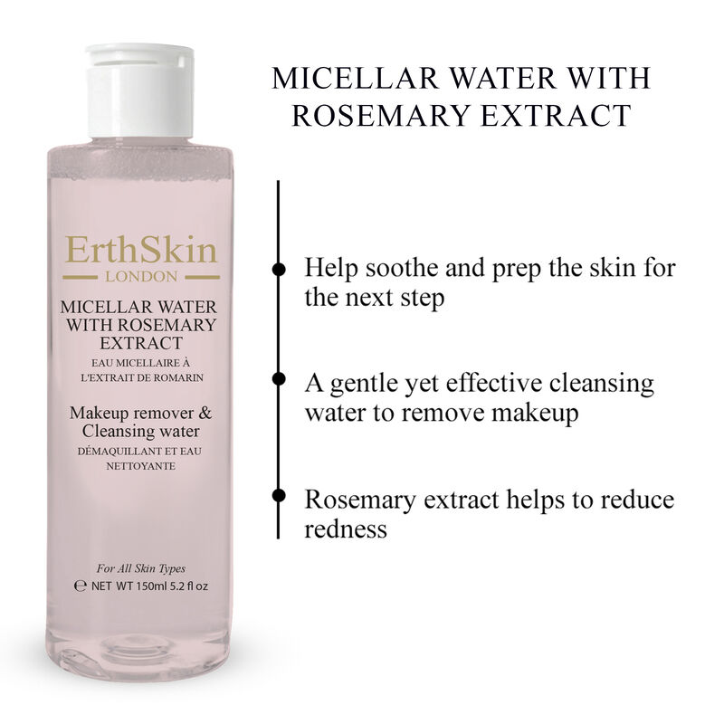 erthskin london micellar water with rosemary extract 150ml