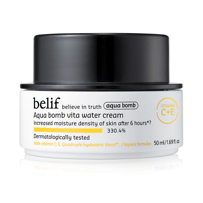 the face shop belif aqua bomb vita water cream