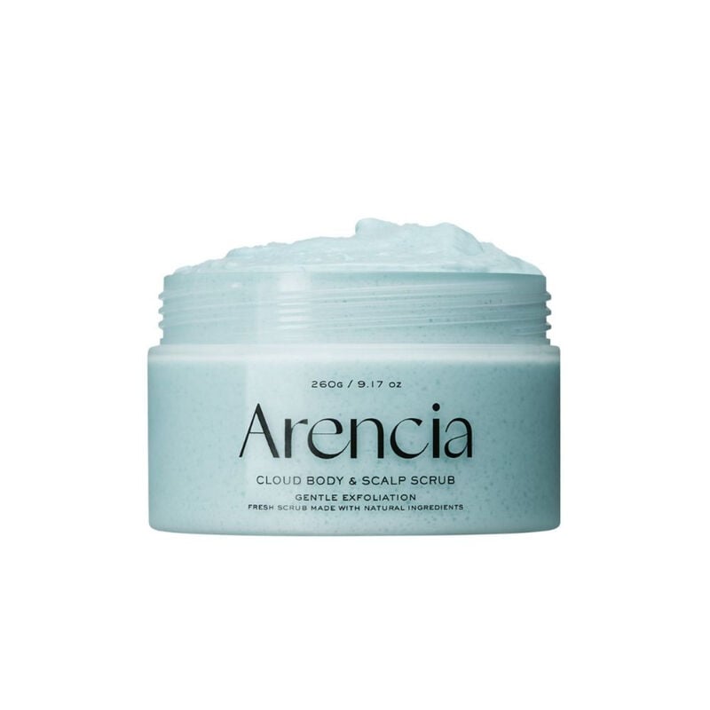 arencia fresh cloud body & scalp scrub french mint & lily