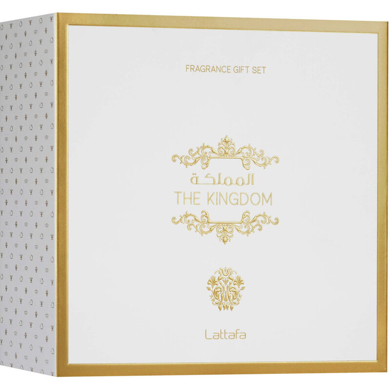 lattafa giftset kingdom men  shower gel