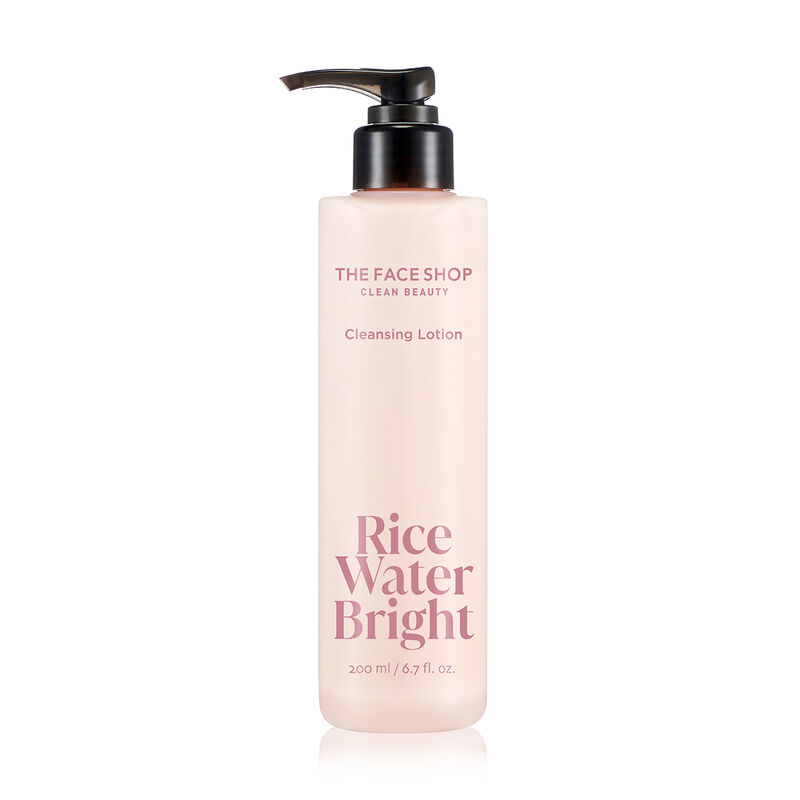 the face shop rice water bright cleansing lotion