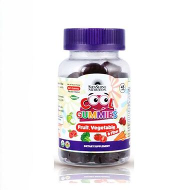 faces nutrition cool gummies fruit  vegetable   fiber 45 s gummies