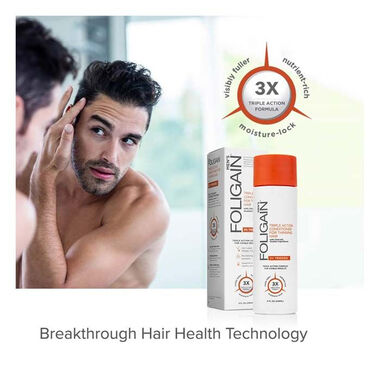 faces triple action conditioner for thinning hair for men with 2  trioxidil