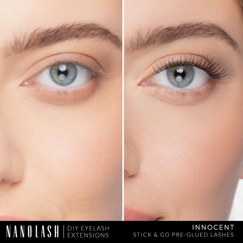 nanolash diy stick & go preglued lashes innocent regular