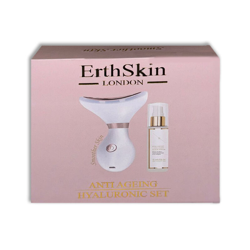 erthskin london antiageing hyaluronic acid set ( neck & jawliner + ha serum )
