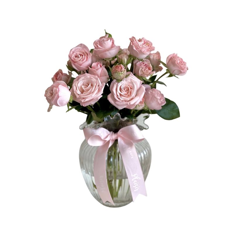 plaisir cadeaux et fleurs vase spray roses small bubblicious