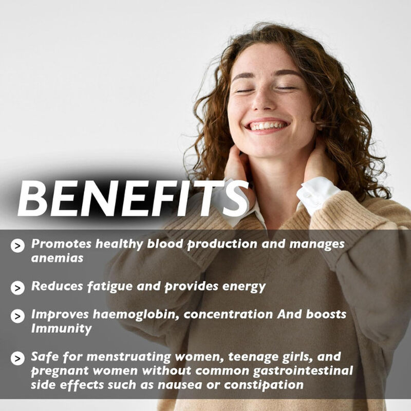 organic earth gentle iron supplement with b12, folate, and vitamin c for energy