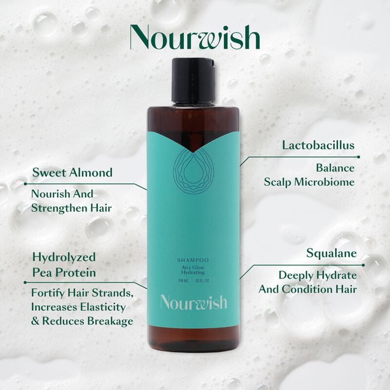 nourwish airy glow hydrating shampoo