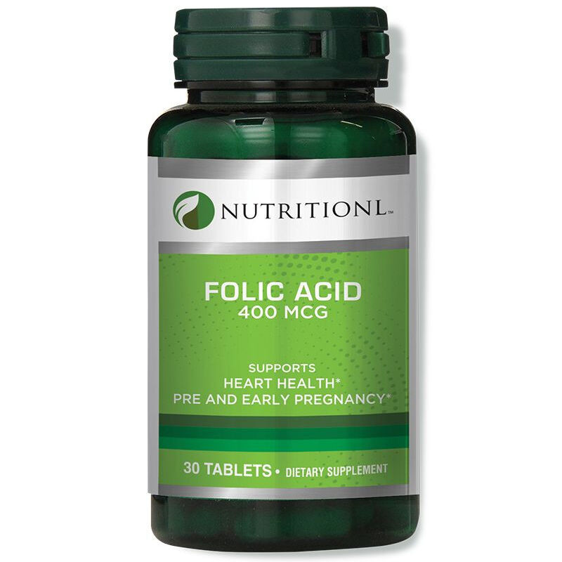 nutritionl folic acid 400 mcg tablets