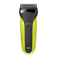 faces electric shaver with 3 flexible blades