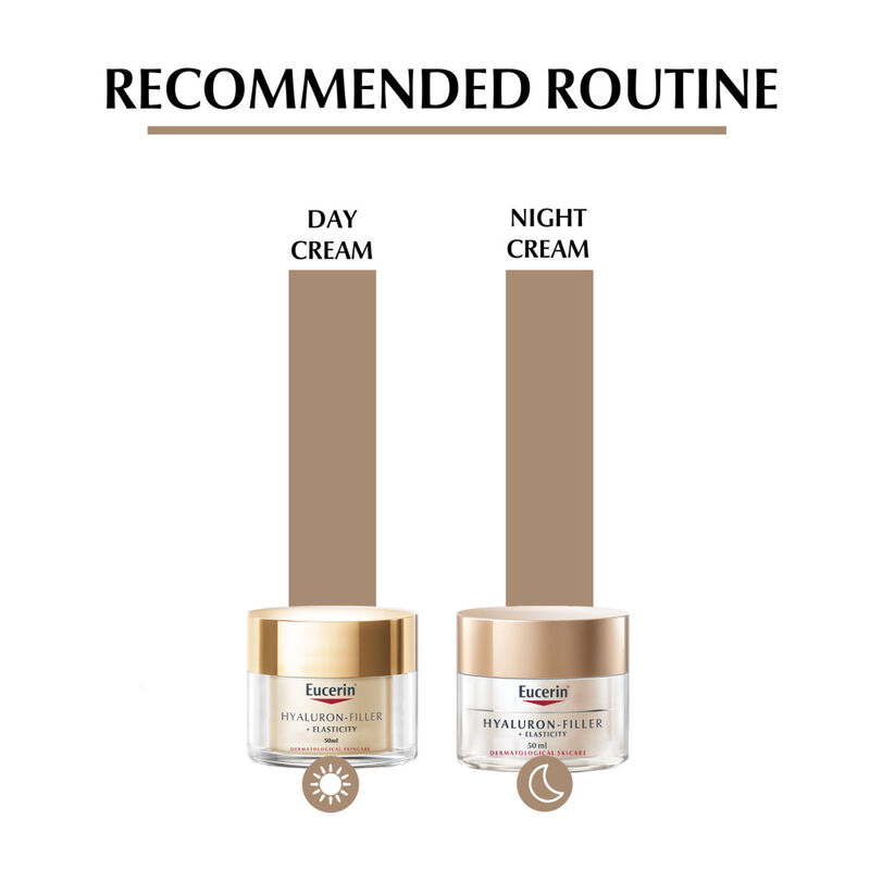eucerin hyaluron filler + elasticity night cream
