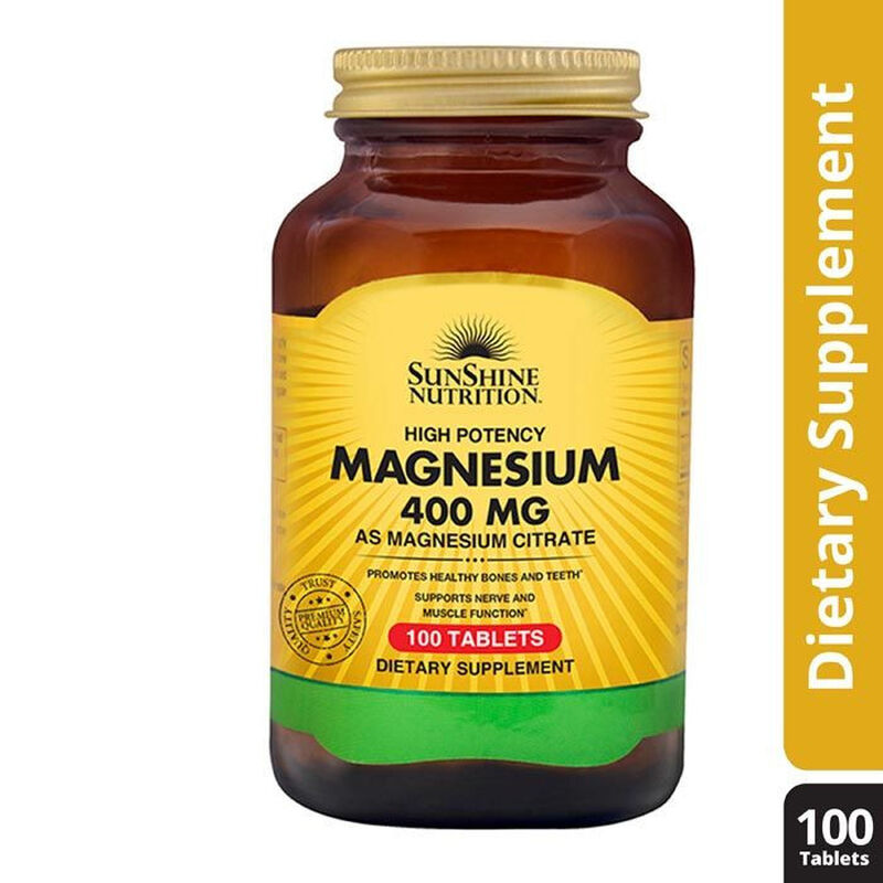 sunshine nutrition magnesium citrate tabs