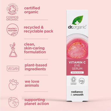 faces dr organic guava vitamin c eye serum