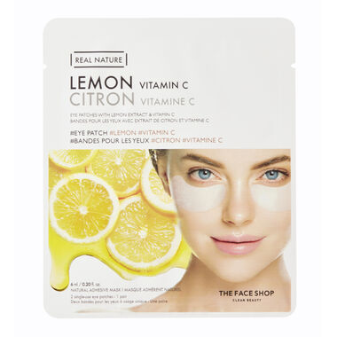 faces real nature eye patch lemon vit c