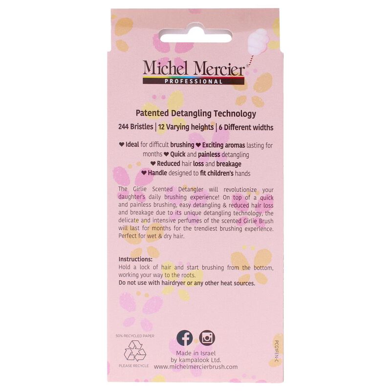 michel mercier the girlie scented detangler brush fine hair