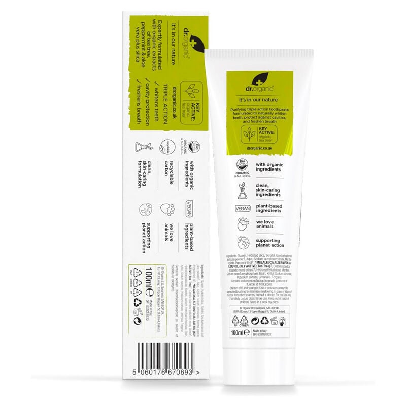 dr. organic tea tree toothpaste
