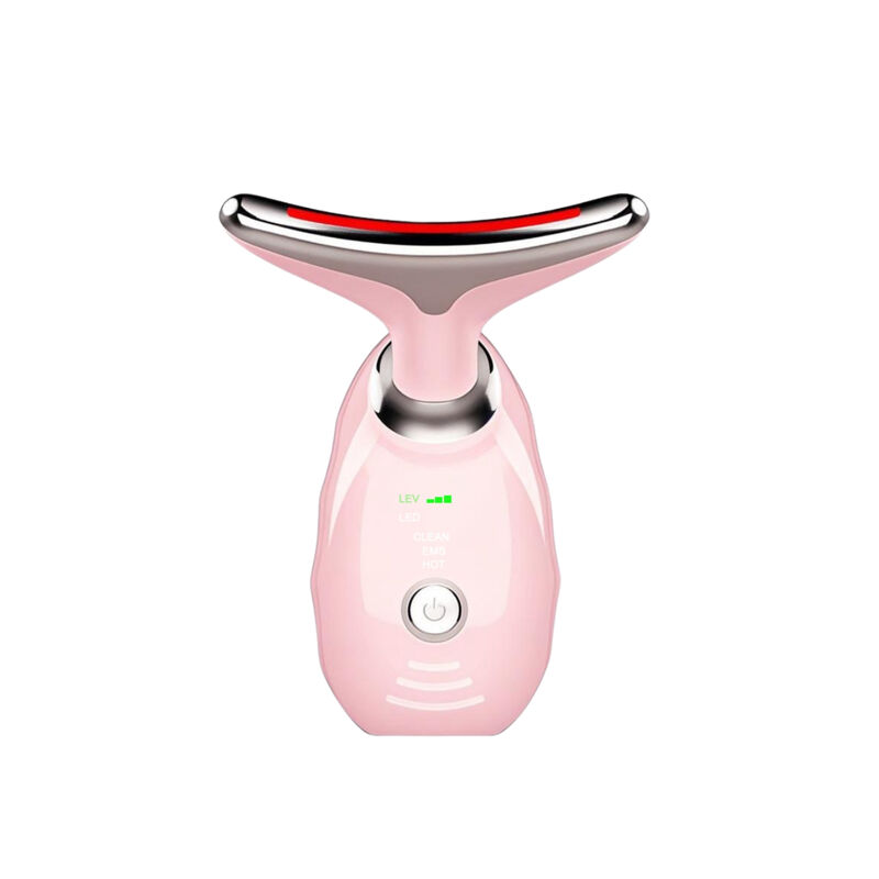 erthskin london age defying face and neck massager pink