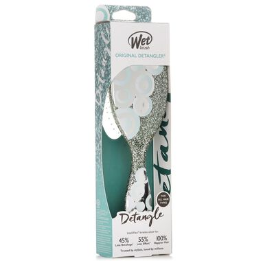 faces original detangler groovy disco teal hair brush