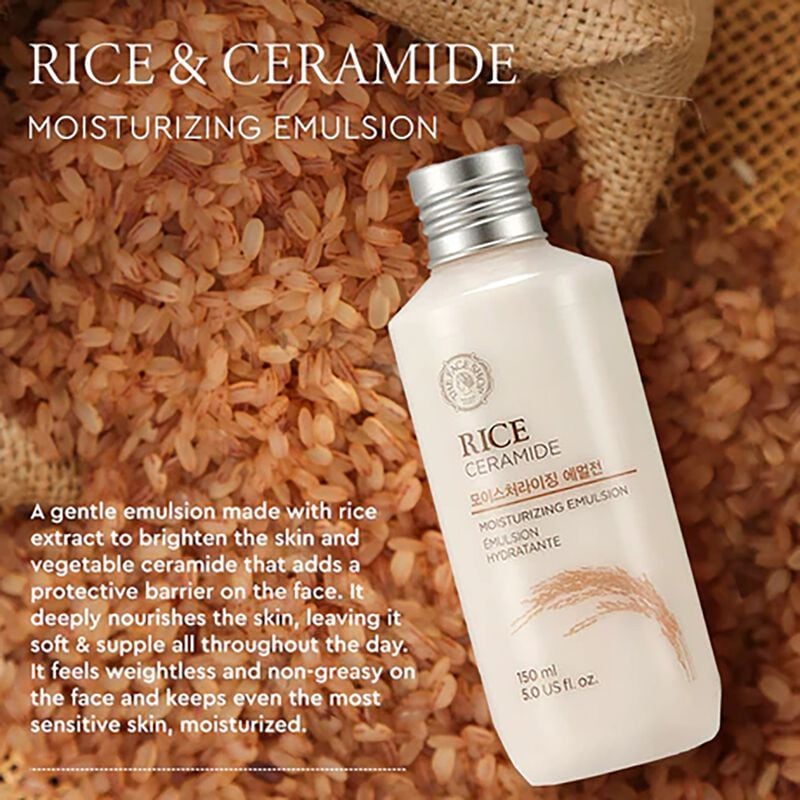 the face shop rice & ceramide moisturizing emulsion