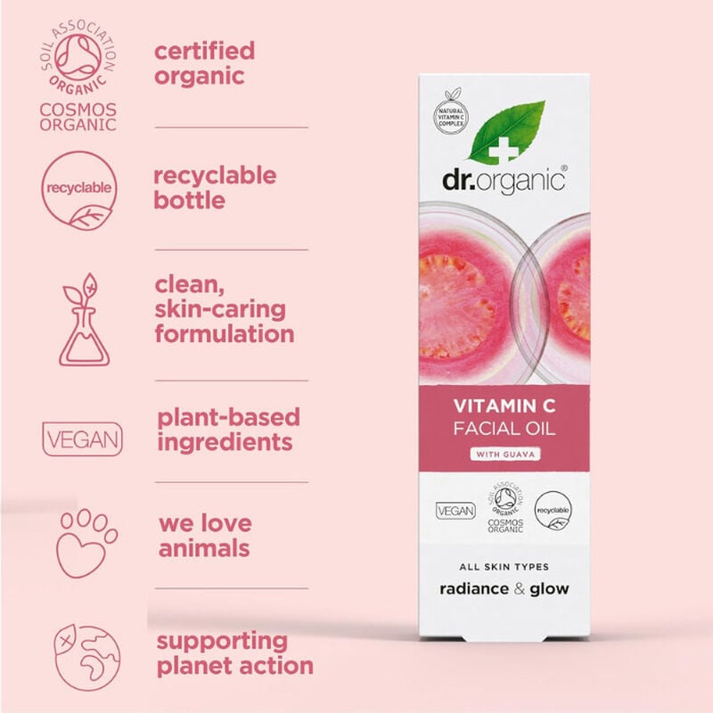 dr. organic dr organic guava vitamin c facial serum