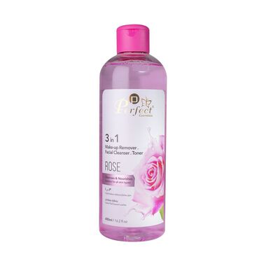 3 in 1 Make-up Remover Facial Cleanser and Toner with Rose faces 3 in 1 make up remover facial cleanser and toner with rose