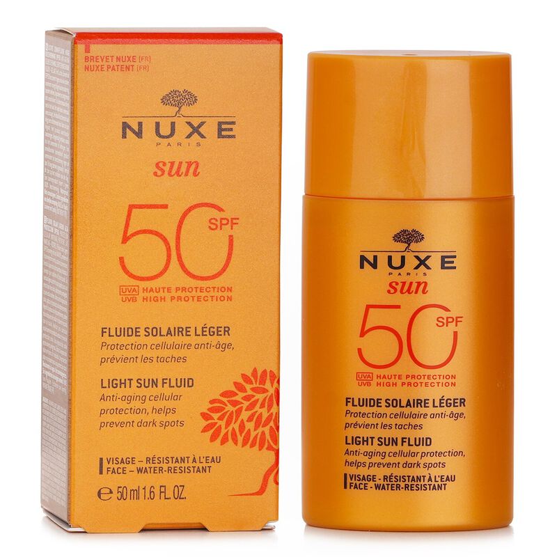 nuxe sun light fluid for face  high protection spf50