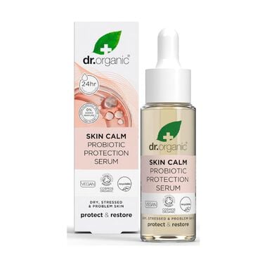 faces dr organic skin calm probiotic protection serum