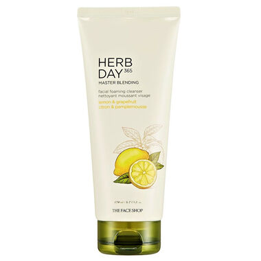 faces herbday 365 masterblending foaming cleanser lemo