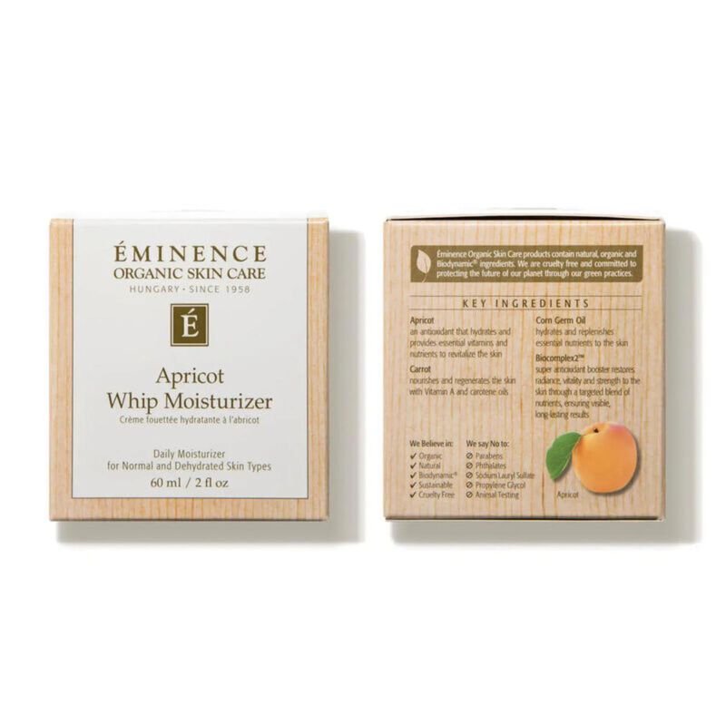 eminence organic skin care apricot whip moisturizer