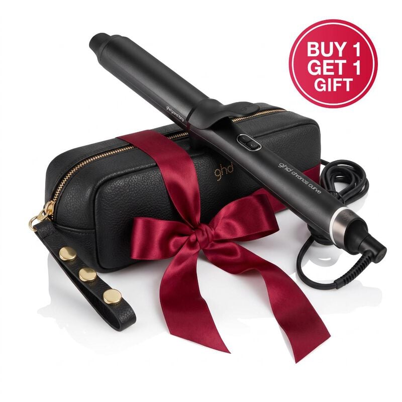 ghd buy a ghd chronos curve tong and get a free ghd merchandise styler leather bag