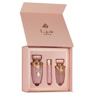 Haya and Hairmist Lattafa Gift Set faces haya and hairmist lattafa gift set