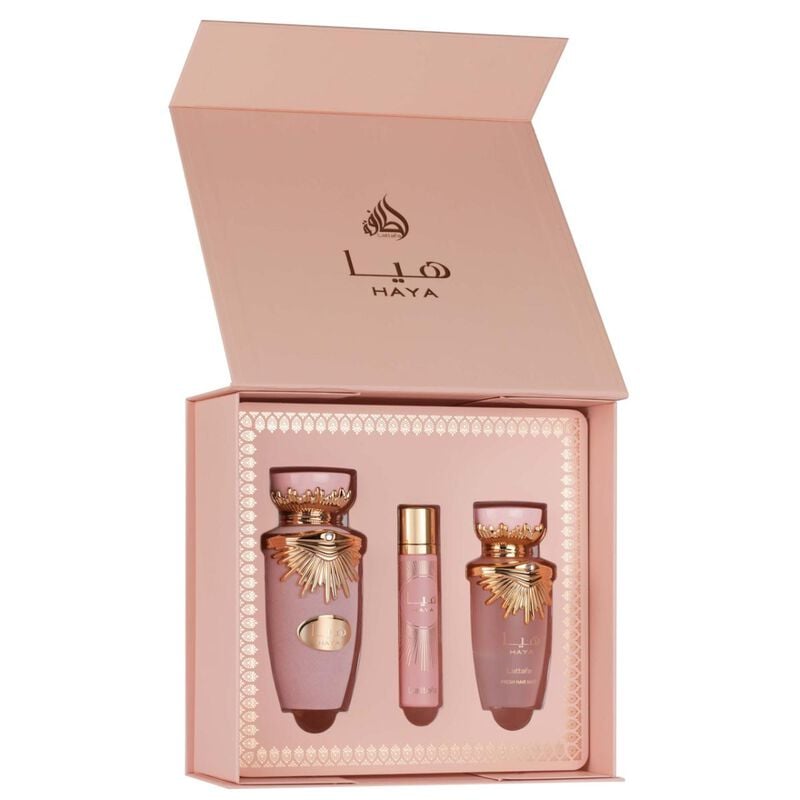 lattafa haya and hairmist lattafa gift set