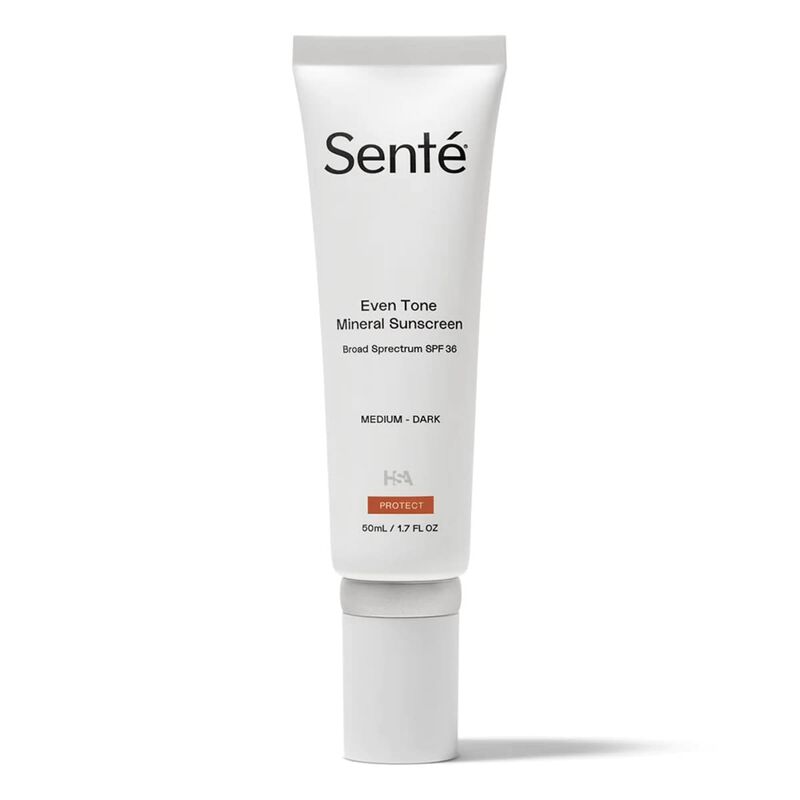 sente even tone mineral sunscreen spf 36