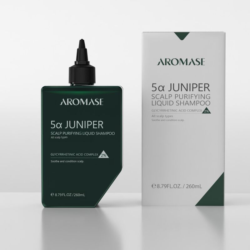 aromase 5&alpha; juniper scalp purifying liquid shampoo