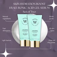 faces 2 x skin hydration boost hyaluronic acid gel serum 30ml