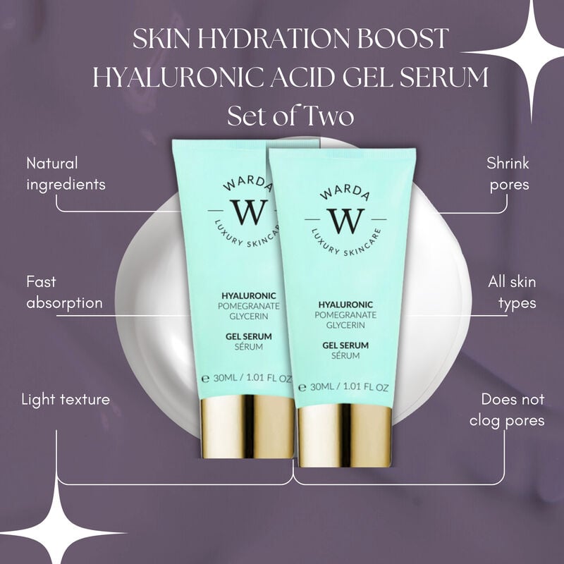 erthskin london 2 x skin hydration boost hyaluronic acid gel serum 30ml