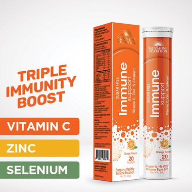 Nutrition Immune Support Effervescent Orange Tablets faces nutrition immune support effervescent orange tablets