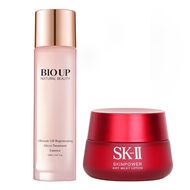 faces skinpower airy milky lotion x natural beauty bio up ultimate lift regenerating micro treatment essence
