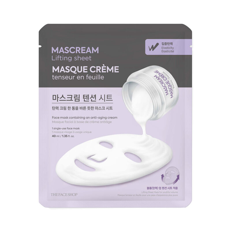 the face shop deeply firming mascream lifting sheet mask