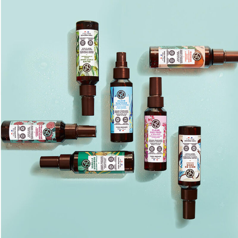 yves rocher mango & coriander perfumed mist hair & body