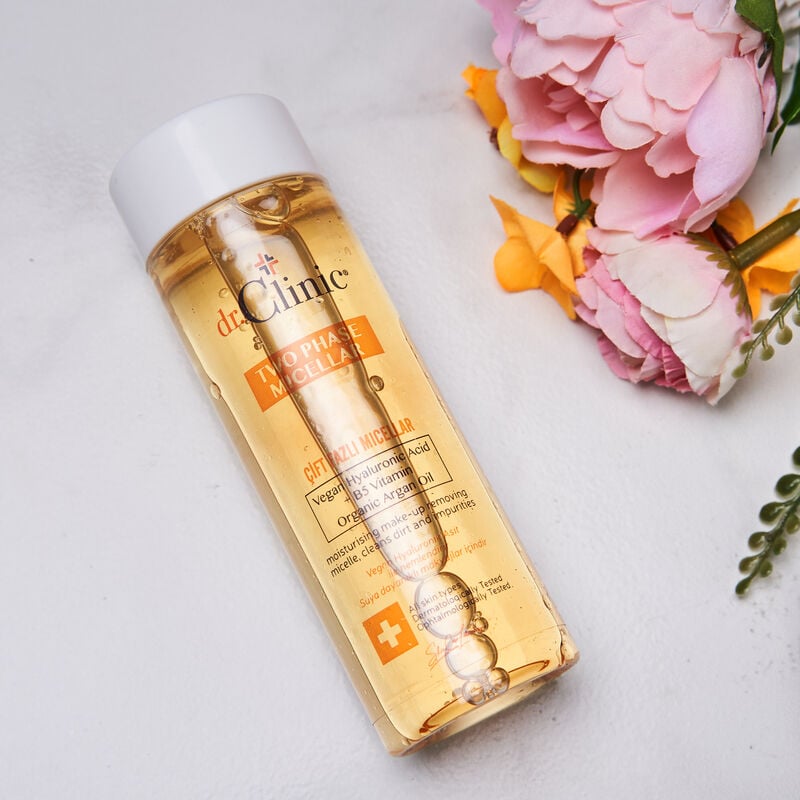 د. كلينك ماء ميسيلار ثنائي الطور بالبريبايوتيك