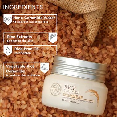 Rice & Ceramide Moisturizing Cream faces rice ceramide moisturizing cream